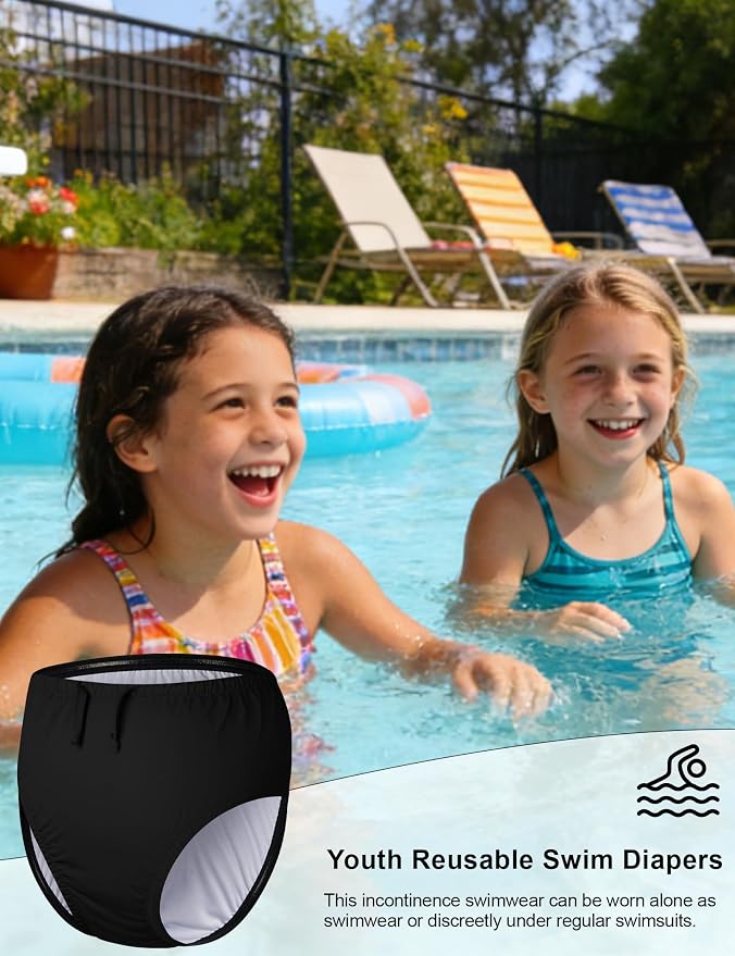 Special Needs Reusable Swim Diapers - Waterproof, Leakproof, Unisex
