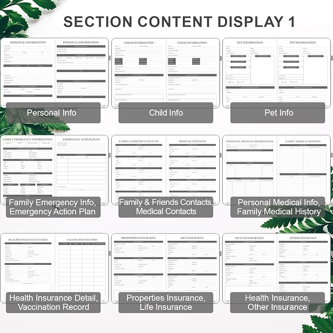 End of Life Planner, Guided Estate Planning Organizer Notebook, Final Arrangements Organizer for Beneficiary, Will Preparation, Last Wishes & Funeral Planning, In Case of Death Organizer, 8.4x11"