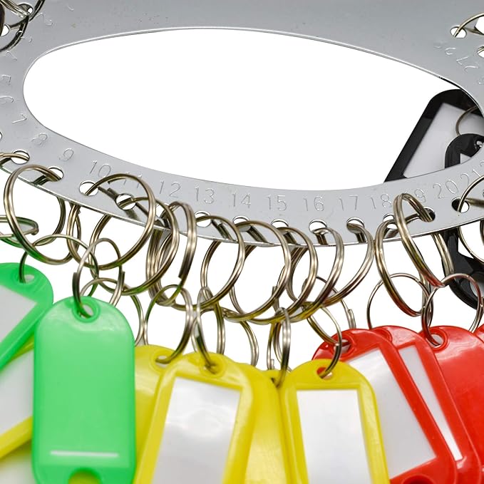 Maydahui 2 PCS Key Organizer Manager Portable Keychain with 28 Separable Key Rings and 30 Assorted Color Key Tags