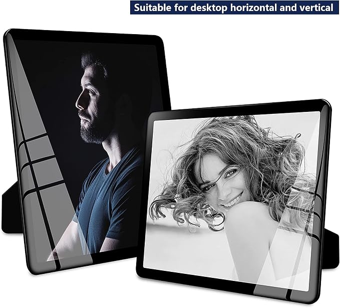 Bluesun 8×10 Picture Frames Set of 3, Vertical & Horizontal Wall & Tabletop | 8×10 Black Photo Frames with Tempered Glass & Rounded Corners, Home Office Decor for Dad & Boyfriend Boss Men