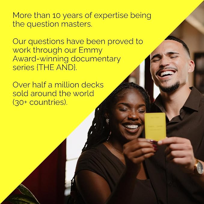 {THE AND} Good Vibes Edition - 199 Laugh Out Loud Conversation Cards for Friends, Family, Couples - Fun Icebreaker Cards to Connect - Stress Free Talking Game to Inspire Storytelling by The Skin Deep