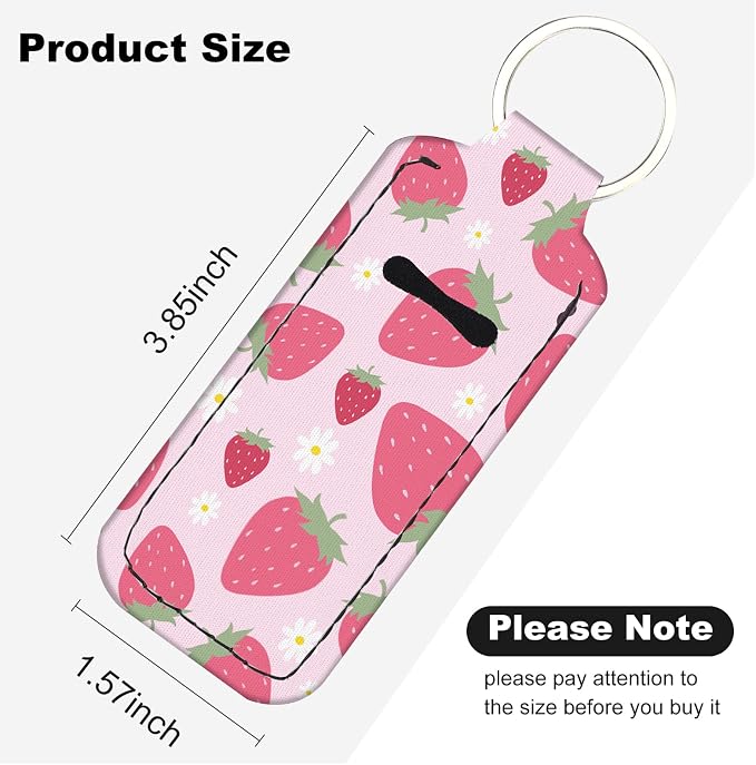 Chapstick Holder Keychain Lip Balm Holder with Clip