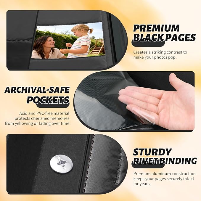 Photo Album 4x6 600 Pockets Photos, Large Capacity Leather Cover Photo Book | Slip-In Horizontal & Vertical Pockets Acid-Free Waterproof Picture Albums Great for Family Baby Wedding Holiday & Anniversary