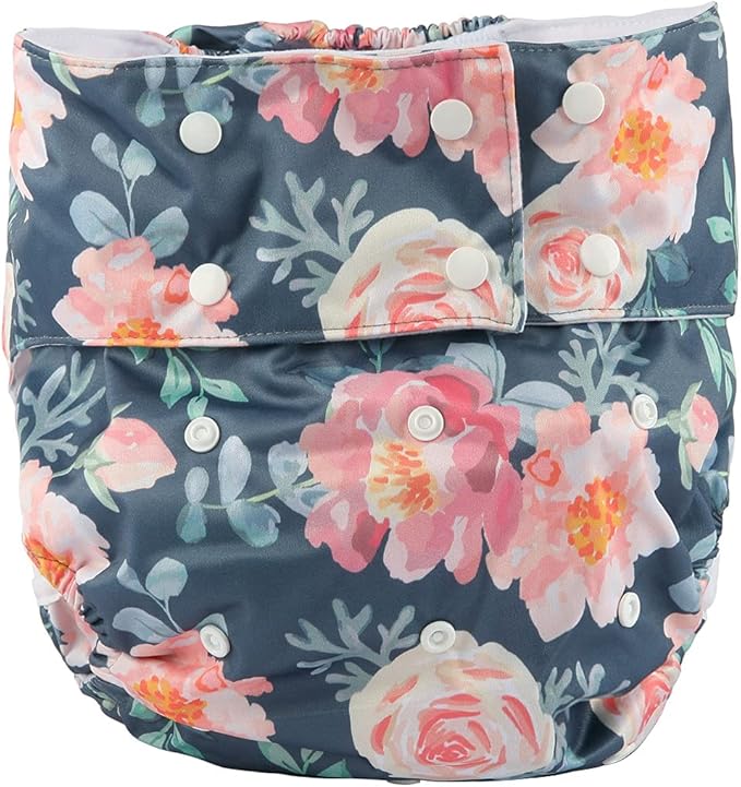 Teen Adult Cloth Diaper Nappy Reusable Washable for Disability (Floral)