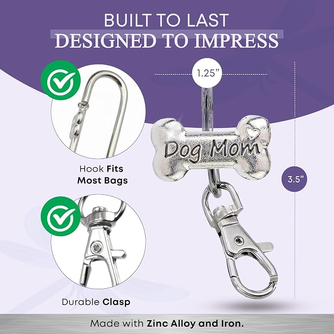 Women’s Bag Charm Key Finder, Car Keychain Hook, Cute Purse Organizer & Tote Bag Accessories, Gifts for Mom - Original