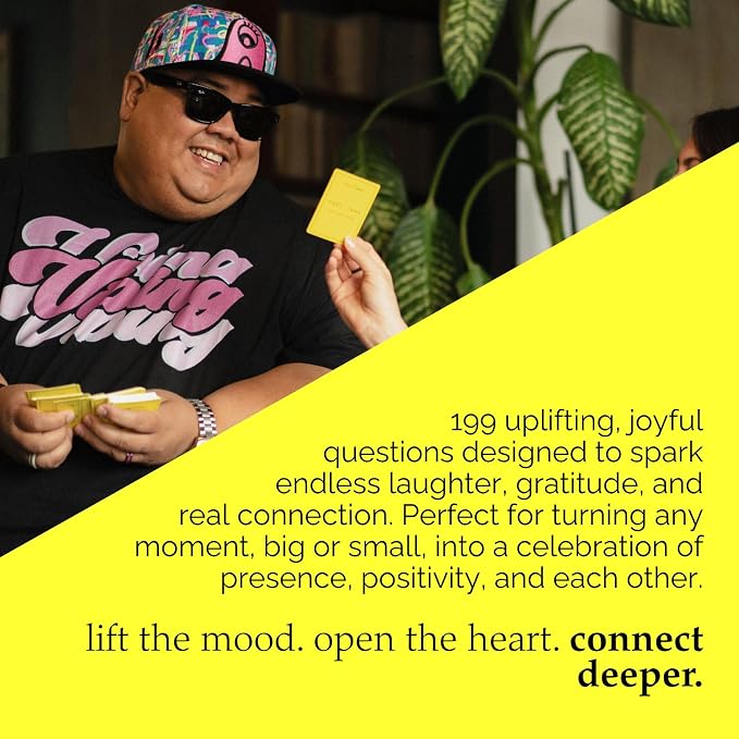 {THE AND} Good Vibes Edition - 199 Laugh Out Loud Conversation Cards for Friends, Family, Couples - Fun Icebreaker Cards to Connect - Stress Free Talking Game to Inspire Storytelling by The Skin Deep