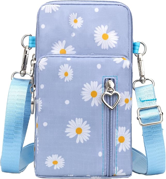Small Crossbody Bag for Women - Mini Phone Purses with Crossbody Strap and Wallet - Nylon Arm Bag
