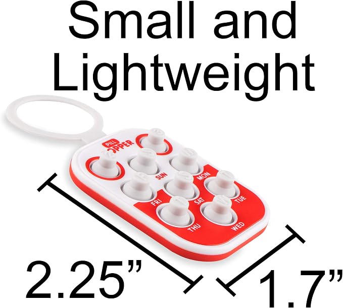 Pill Popper Medication Tracker, Daily Pill Reminder, Small and Portable Memory Aid with Buttons, Attaches to Pill Container, Tracks up to 3 Doses per Day, Multicolor, 2-Pack