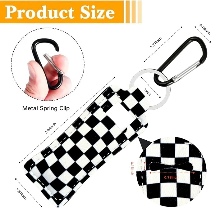 Chapstick Holder Key Chain Lipstick Holder Lip Balm Holder Keychain | Stocking Stuffers Gift, Compatible with Chapstick, Lip Balm and Lipstick, Bag Charm Accessories, Gifts for Women Friend
