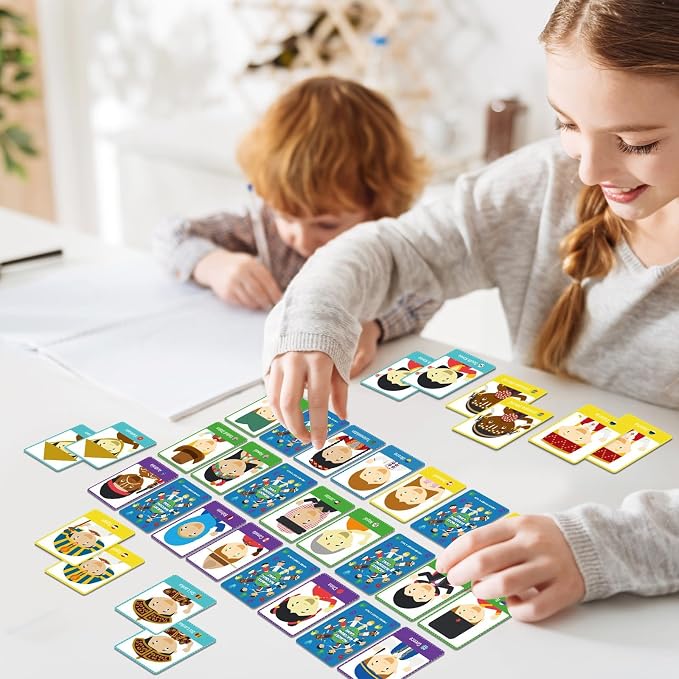 gisgfim 100 PCS Memory Matching Game Never Forget a Face Concentration Memory Card for Kids Educational Ages 3-8 A Fun & Fast Matching Games