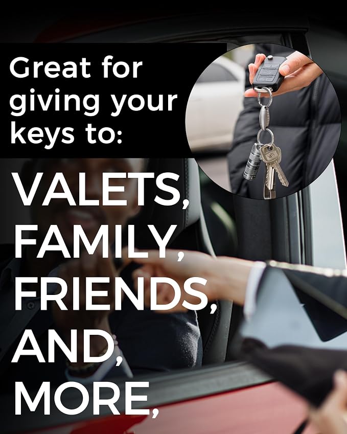 FEGVE Titanium Quick Release Keychain, Detachable Pull Apart Key Chain | Easy Access, Tangle-Free 360° Swivel, Rustproof and Durable, for Valet Car Home Key Storage