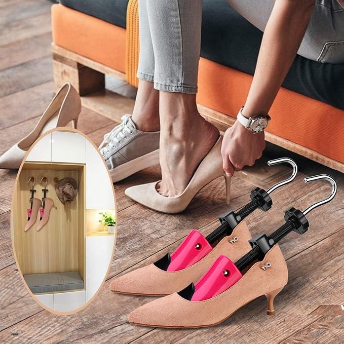 eachway Shoe Stretcher Shoe Trees,Adjustable Length & Width for Men and Women(for M's Us6.5-10; Wm's Us10-13.5)