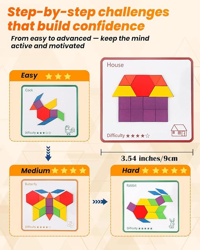 Dementia Activities for Seniors, Wooden Puzzle Matching Game for Elderly Adults, Memory Games for Seniors with Dementia, Alzheimers Products, Colorful Visual Cognitive Therapy Gift