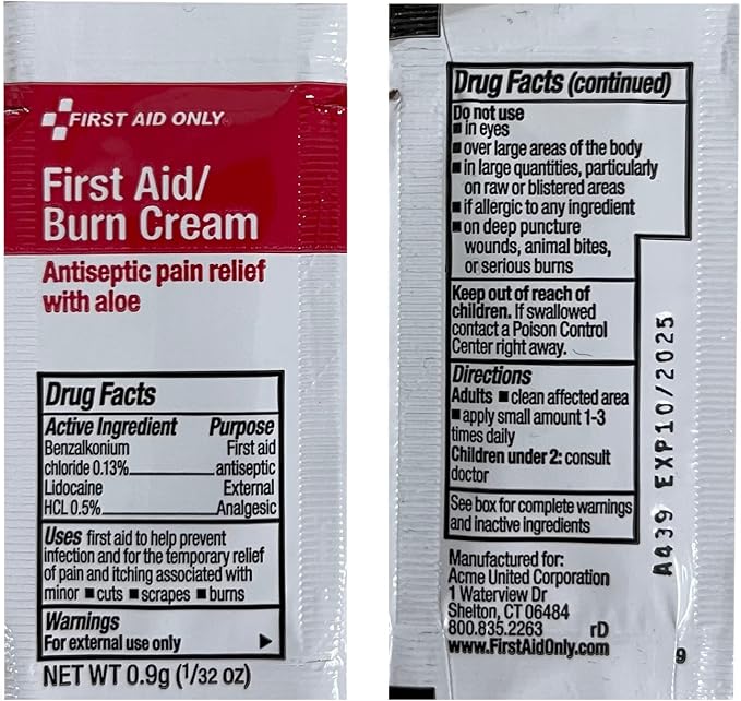 First Aid Only 6060 All-Purpose 10-Person Emergency First Aid Kit for Business, Worksite, Home, and Car, 57 Pieces
