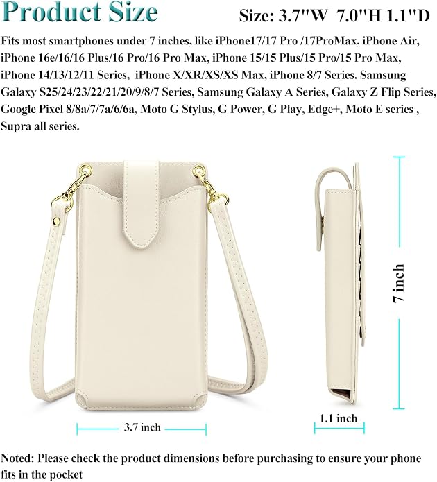 Peacocktion Small Crossbody Cell Phone Purse for Women, Lightweight Mini Small Crossbody Bags for Women with Card Slots