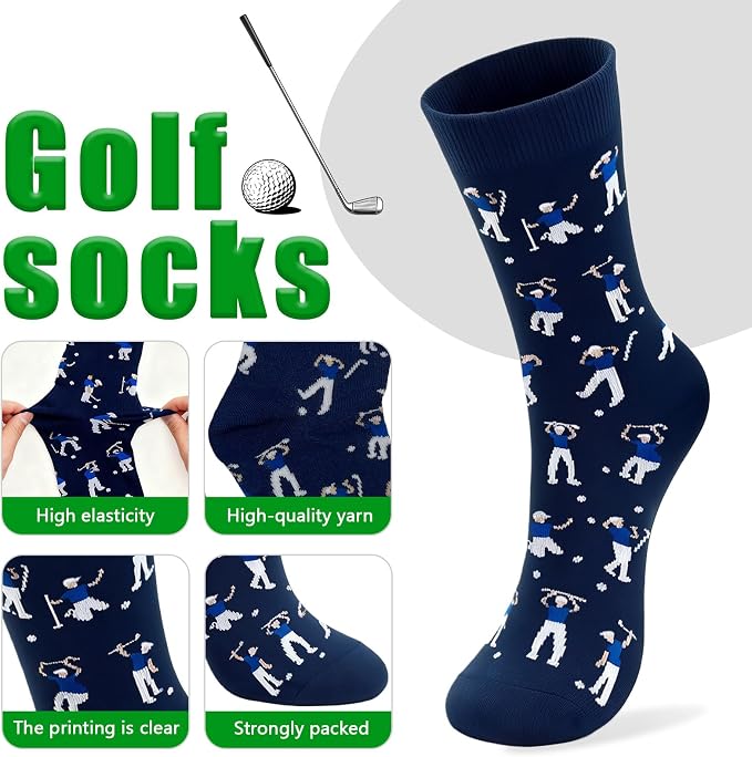 Golf Socks - Funny Annoyed Golfer Socks - Funny Men Golf Gifts for Birthday,Christmas,Anniversary,Retirement