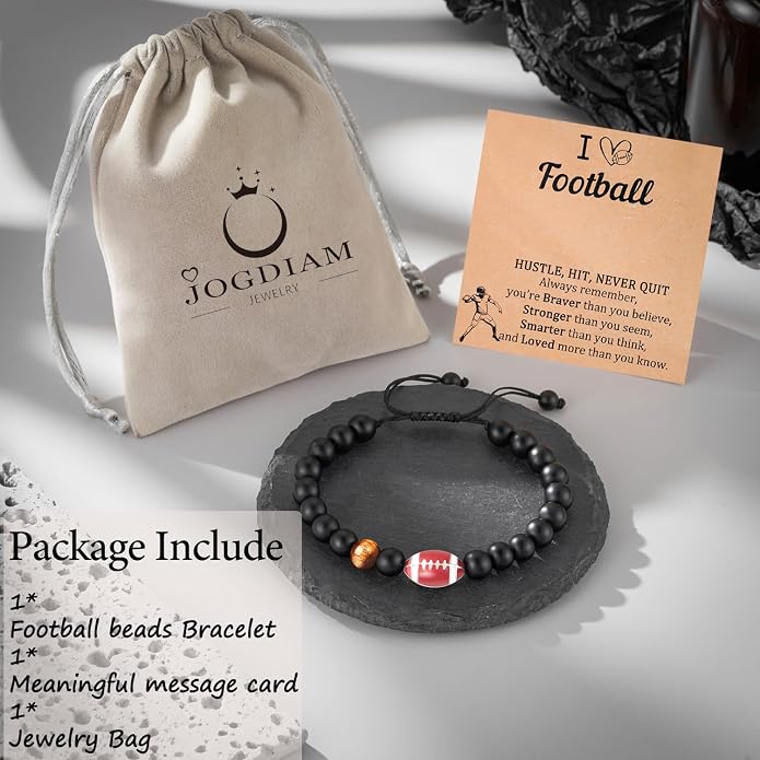 Baseball/Soccer/Basketball/Hockey/Golf/Football Bracelet Gifts for Boys Men
