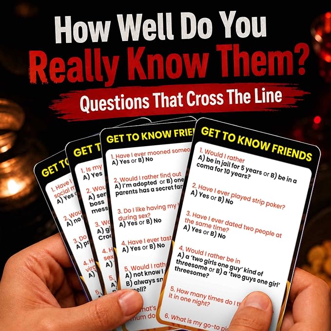 Quokka Card Games for Adults – Who Knows Me Better NSFW Edition – Party Game with 500+ Questions for Friends, Couples & Party Game Nights Ages 18+