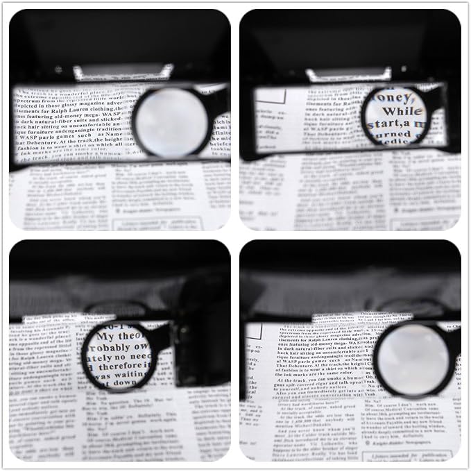 Headband Magnifier with Light，Glasses for Close Work,10X | Loupe Visor for Repair,Crafts, Hobby，Jewelers，hands free magnifying glasses with light,miniature painting magnifier