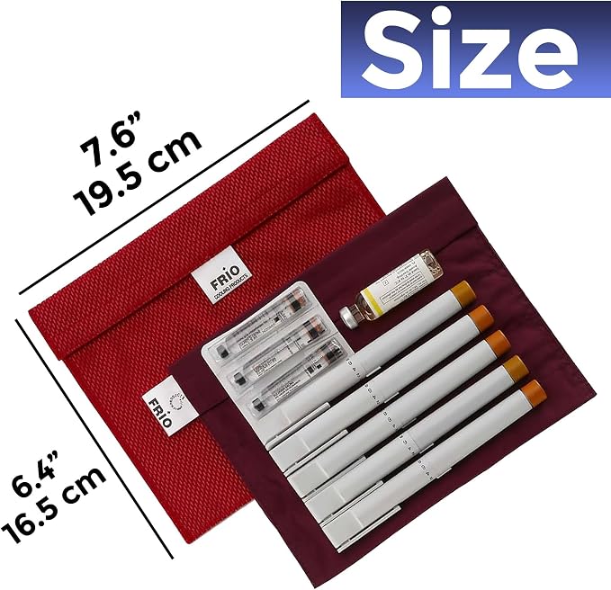 FRIO Cooling Wallet - Insulin & GLP-1 Cooler for 45+ Hours - Red - XL