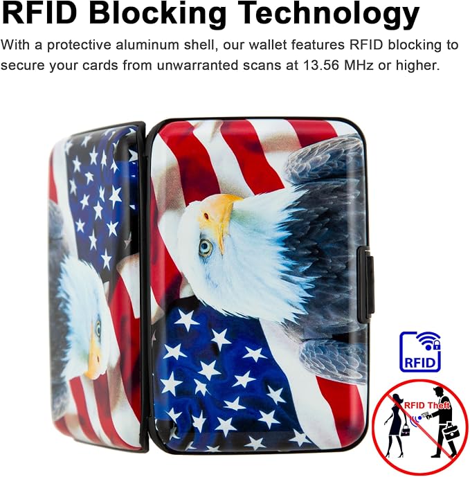 Credit Card Holder Small RFID Blocking Wallet Business Metal Slim Mini Aluminum Hard Case for Women Men