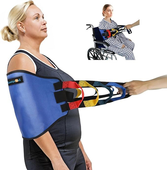 Transfer Sling, Transfer Belt Gait Belts for Seniors, Heavy Duty Patient Lift Belt with Straps, Mobility Standing and Lifting Belt for Elderly, Disabled, Injured-Safely Move from Bed and Wheelchair