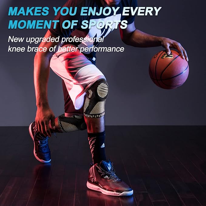 NEENCA Professional Knee Brace for Pain Relief, Medical Knee Support with Patella Pad & Side Stabilizers, Compression Knee Sleeve for Meniscus Tear, ACL, Joint Pain, Runner, Workout (Copper, X-Small)