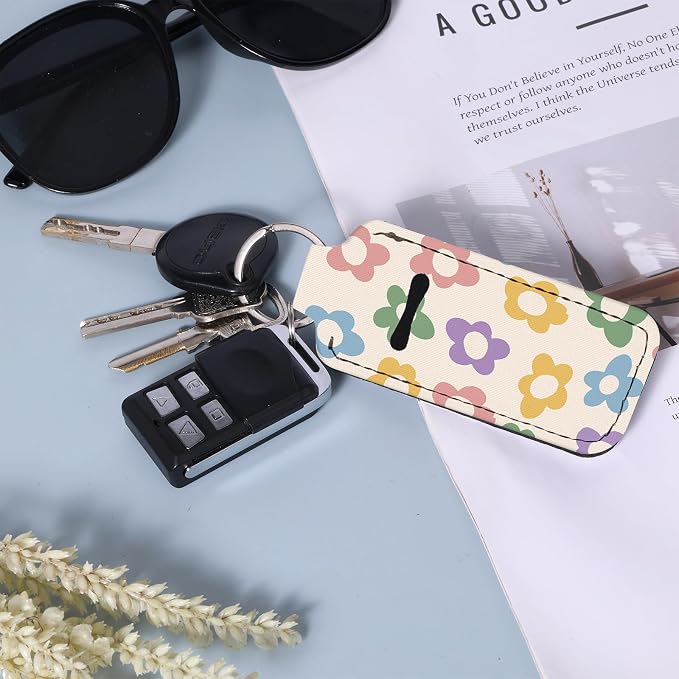 Chapstick Holder Keychain Lip Balm Holder with Clip
