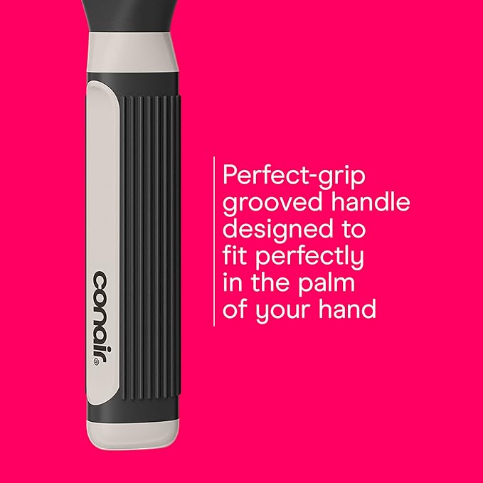 Conair Salon Results 6-Piece Hairbrush Set - Travel Hair Brush - Hairbrushes for All Hair Types - curly hair brush - hairbrush - detangler brush - 3 Travel size + 3 Full-size Brushes, Black