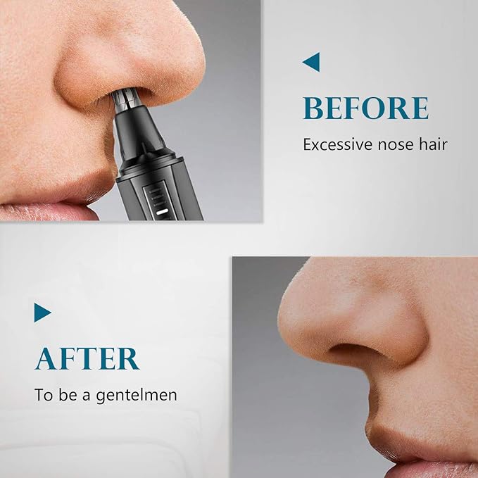 AREYZIN Nose Trimmer 2022 Professional Ear and Nose Hair Trimmer for Men and Women Painless Nose Clipper Nasal Hair Removal, Eyebrow & Facial Hair Trimmer, IPX7 Waterproof Dual Edge Blades