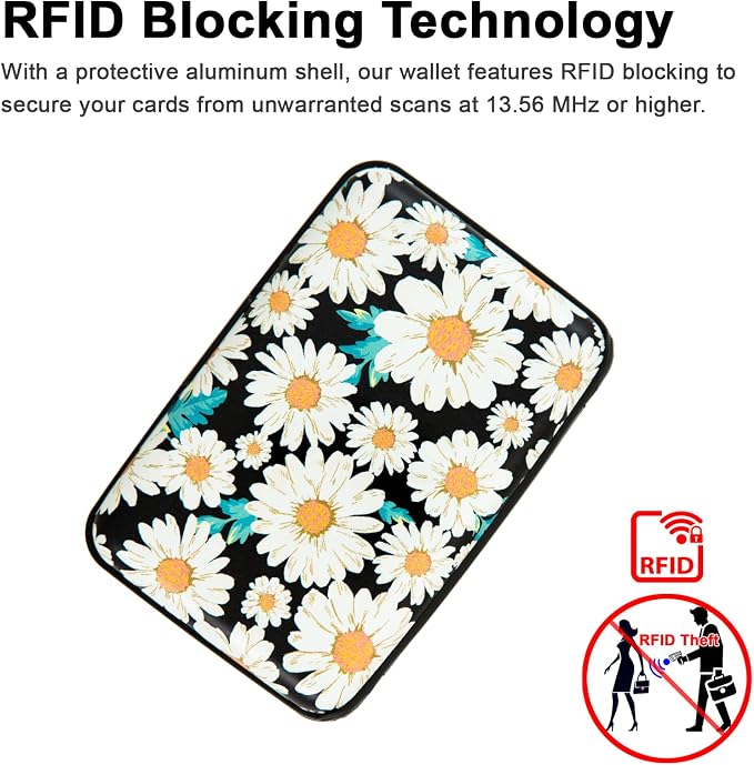 Credit Card Holder Small RFID Blocking Wallet Business Metal Slim Mini Aluminum Hard Case for Women Men