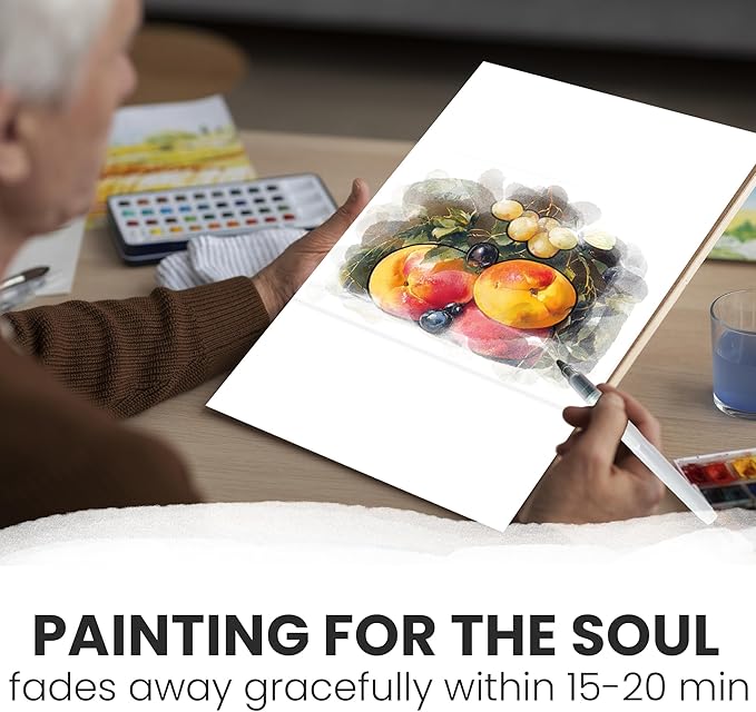 QUOKKA Water Painting Dementia Activities for Seniors – Gallery of Greats – Alzheimers Products for Elderly - Activities for People with Dementia - Crafts for Seniors