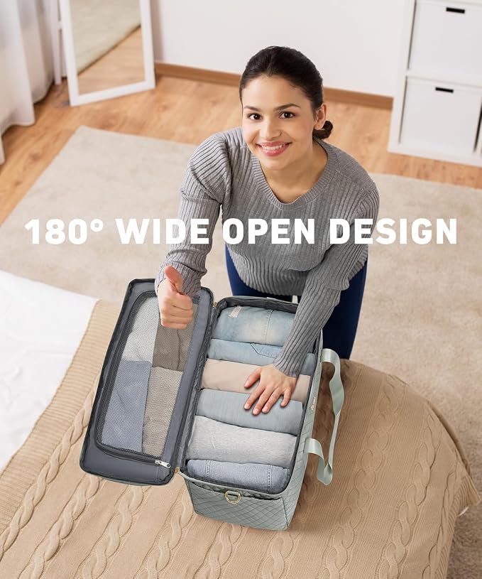 Weekender Bags for Women, Wide Open Large Travel Duffle Bag with Shoe Compartment, Overnight Hospital Bag For Women Labor Delivery, Carry on Bag Personal Item Travel Bag with Wet Pocket (Dark Green)