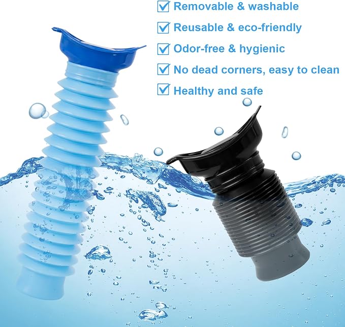 Pee Bottles for Men,Portable Urinal for Men,Collapsible Urine Bottle 750ML | Car Urinals for Men and Women,Emergency Urinal Bottle Shrinkable Pocket Toilet for Travel,Camping,Traffic Jam,Road Trips