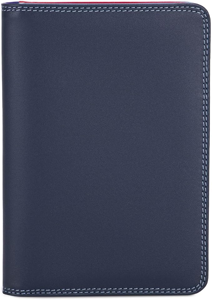 mywalit Leather Travel Passport Cover | Royal | 3 Cards, Notes And Transparent Passport Section