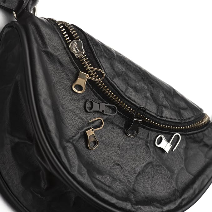 Mizeer Small Zipper Pulls for Clothing, Perfect for Small Hole Zippers, Detachable Zipper Pull Tab Replacement for Clothing Jackets Boots Purse 4PCS Gunblack