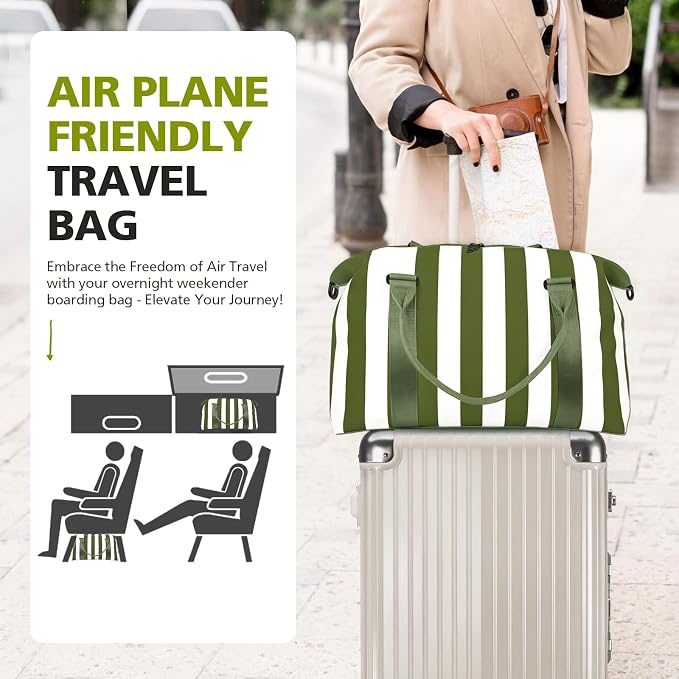 TOPBAG Travel Duffle Bag, Waterproof Weekender Carry On Tote Bags for Women, Sport Gym Bag for Men, Hospital Bag for Labor and Delivery, Overnight Luggage Bag with Trolley Sleeve