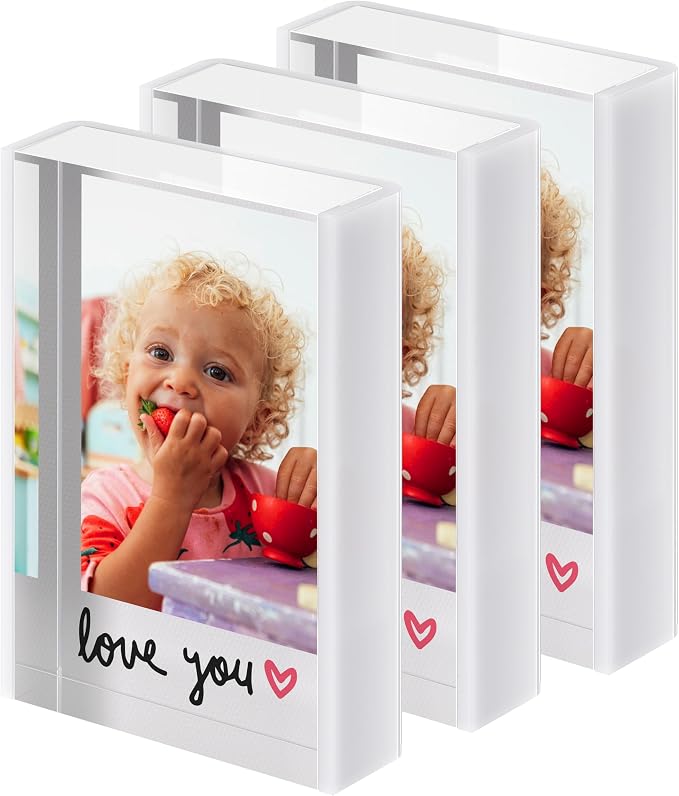 WINKINE Mini Polaroid Frame 2x3, Instax Picture Frames for Fujifilm Instax Mini 12/41/99 Camera Film, Tabletop Polaroid Frame for Photos, Small Picture Display Holder for Instant Photo