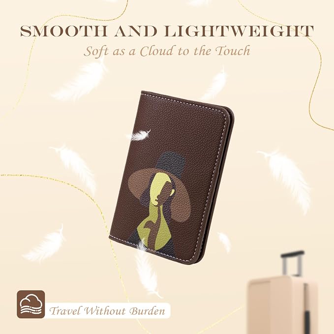 Lychii Passport Holder, RFID Blocking Travel Wallet, Slim Passport Cover | PU Leather Protector Case for Quick TSA Access, Secure Boarding Passes & ID Cards for Men Women, Travel Accessories