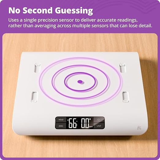 Greater Goods Smart Baby Scale – Bluetooth Digital Infant Scale for Newborns & Toddlers, Automatically Track Growth in gG Baby App, Accurate Even with Movement, 0.1 oz Precision Sensor, 66 lb Capacity