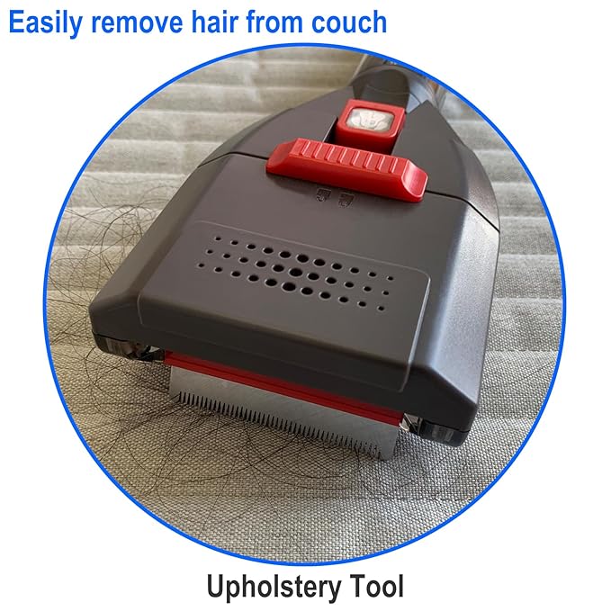 Dog Hair Vacuum Attachment for Dyson Cordless Upright Vac, Groom Tool Pet Shedding Brush for V6 V7 V8 V10 V11 V15 DC41 DC65 UP13-UP30 Animal, Grooming Kit with Long Extension Hose Adapter