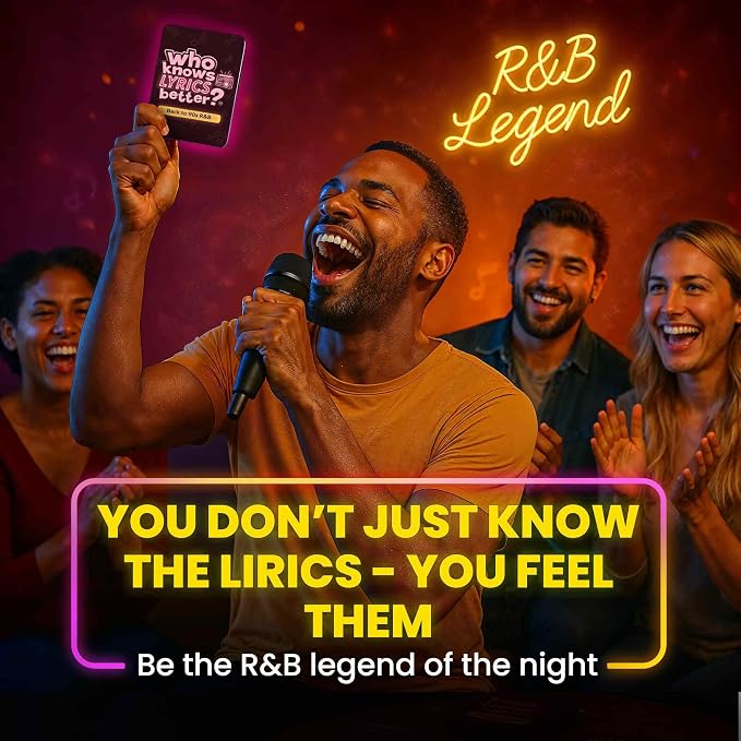 Quokka Who Knows Lyrics Better? 110 Throwback Questions – Back to 90s R&B – Ultimate Music Trivia and Singing Game for Adult & Family Party Games – Fun Lyric Challenge for Teens, Girls & Game Nights