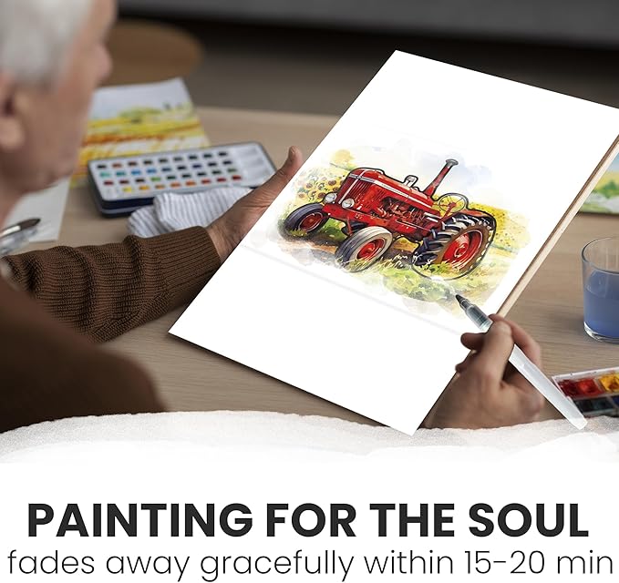 QUOKKA Water Painting Dementia Activities for Seniors - Farm Memories - Alzheimers Products for Elderly - Activities for People with Dementia - Crafts for Seniors