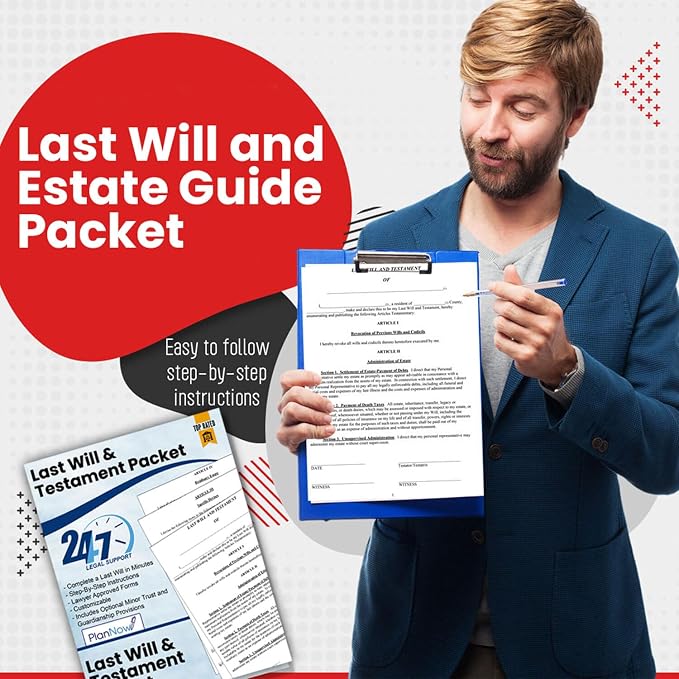 2026 Last Will and Testament, Packet, Trust, Guardianship & Legal Support