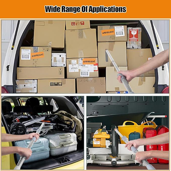 Truck Cargo Grabber - Telescoping Pickup Truck Bed Retriever Tool Cargo Retrieval Hook Truck Grabber Reach Tool Heavy Duty Truck Bed for Trucks SUV Trailers RVs 16-60 Inch