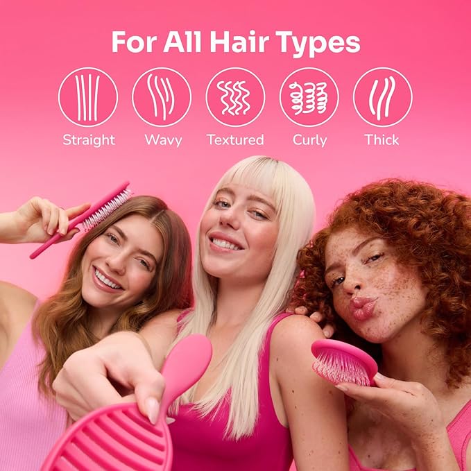 Wet Brush Original Detangler Hair Brush, Purple, For All Hair Textures | Ultra-Soft IntelliFlex Bristles Detangle Wet, Dry & Damaged Hair with Less Breakage, Pain-Free Detangling Brush