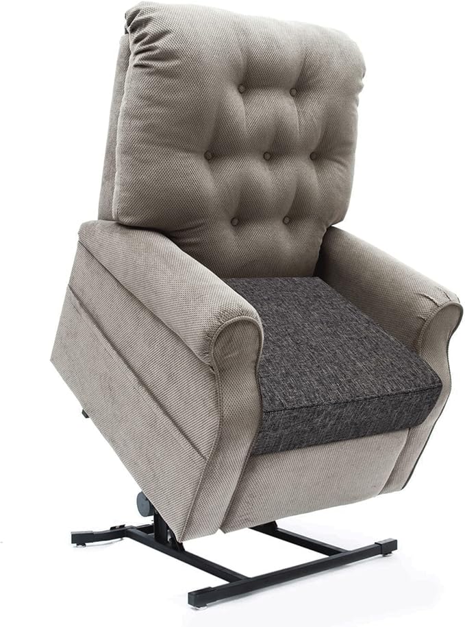 BUYUE Thickened Chair Lifting Cushion for Elderly 20" x 20" x 5", Original Woven Fabric High-Density Foam Recliner Chair Pad Couch Armchair Seat Cushion, Gray