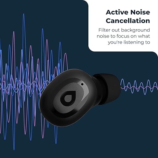 Lexie H1 OTC Rechargeable Hearing Aid Earbuds for Seniors & Hearing Loss - Active Noise Cancelling - Bluetooth Streaming from iOS & Android Devices - Includes Charging Case with up to 45 Hours of use