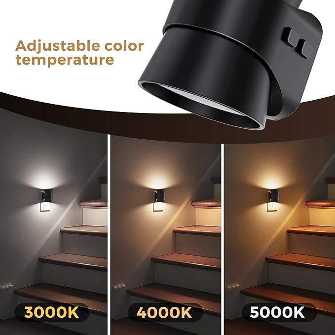 L LOHAS LED Night Lights Plug into Wall, Dimmable Night Light 2pack, 3CCT Adjustable Light Color and Brightness, Multi-Scenario use, for Living Room, Kitchen, Hallway, Bathroom
