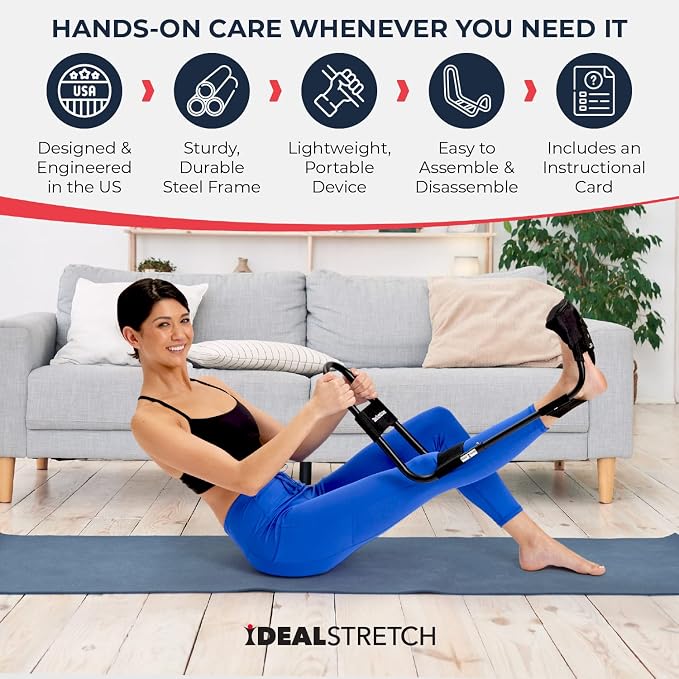Leg Stretcher Hamstring Stretcher Hip Stretcher Patented | Calf Stretcher, Lower Back Stretcher, Patented Design, Supports Flexibility Training, Hamstring Recovery